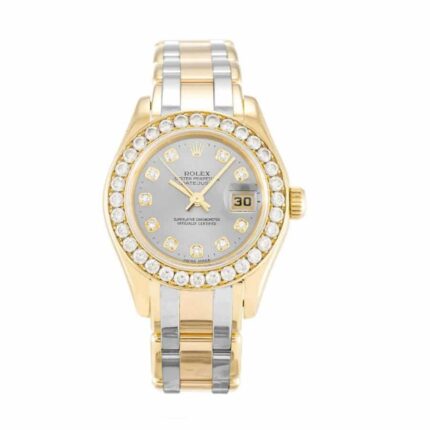 Rolex Tridor Pearlmaster Ladies Gold & Diamond 80298-0048 Replica