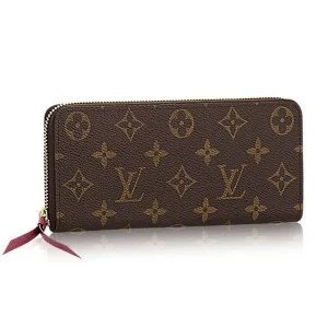 Monogram Canvas Clemence Wallet Fuchsia M60742