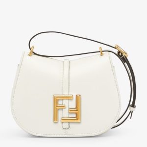 Fendi C¡¯mon Small Bag in White Calfskin
