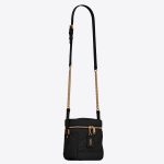 Saint Laurent 80's Vanity Bag In Black Quilted Grained Leather